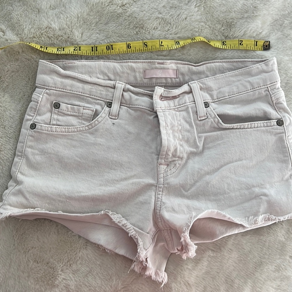 7 for all mankind light pink shorts